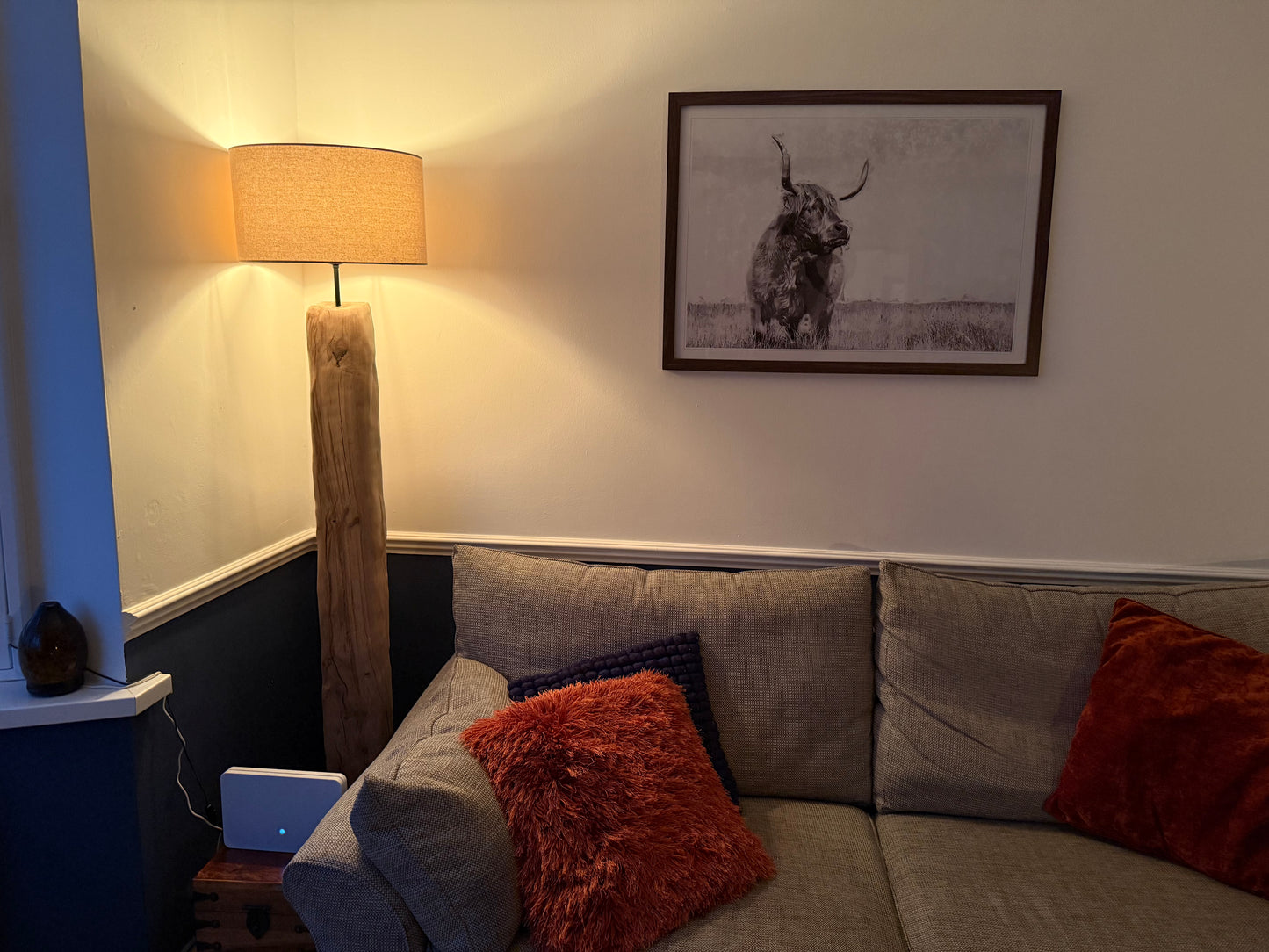 Handmade Reclaimed Wood Floor Lamp | One-of-a-Kind Sleeper Lamp | Rustic & Sculptural Standing Light